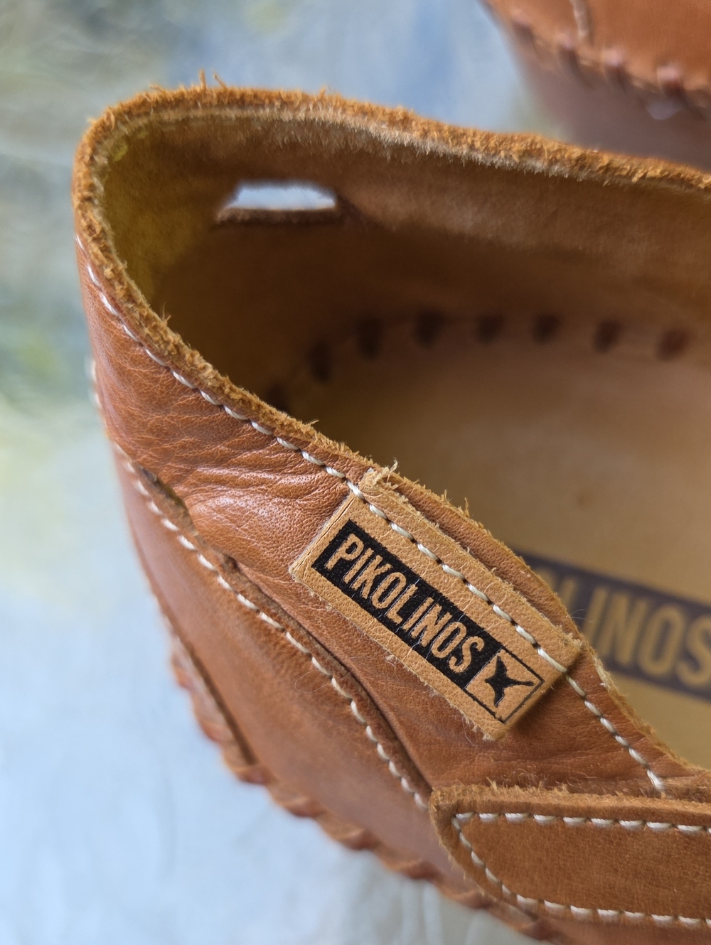 Pikolinos Brown Leather Cutout Mary Jane Comfort Flats | Handmade In Spain Sz.40 - Picture 3 of 14